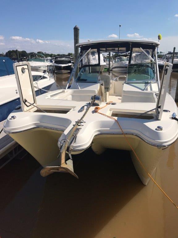 Used Power Catamaran for Sale 2011 290DC Boat Highlights